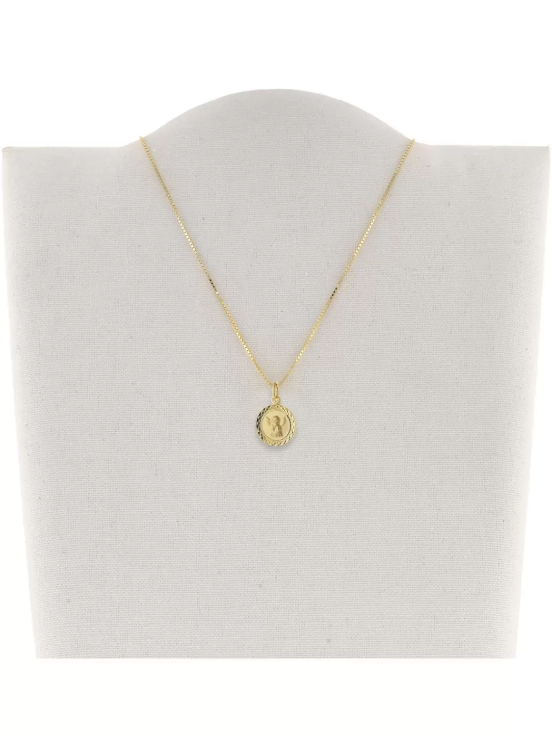 trendor Halskette Fur Kinder Engel Gold 585 (14 Karat) Vergoldete Kette | Kinderschmuck