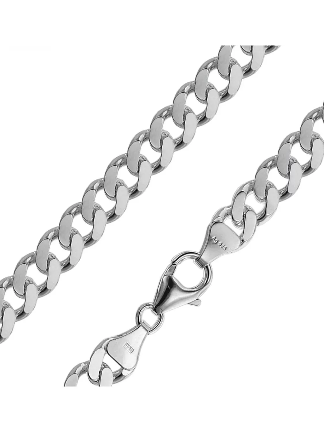 trendor Halskette Fur Manner 925 Sterlingsilber Flachpanzer 8,2 Mm | Herrenschmuck