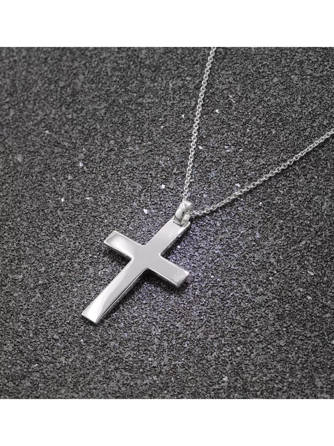 trendor Halskette Mit Grosem Kreuz 925 Silber 41 Mm Mannerschmuck | Herrenschmuck