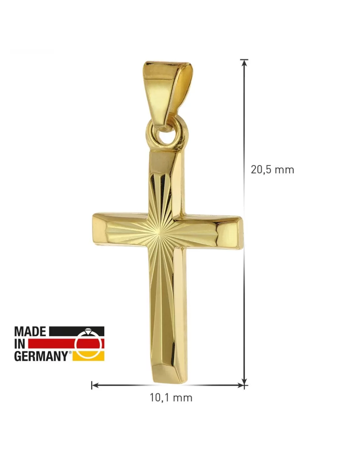 trendor Halskette Mit Kreuz Fur Kinder Gold 333/8 Karat | Kinderschmuck