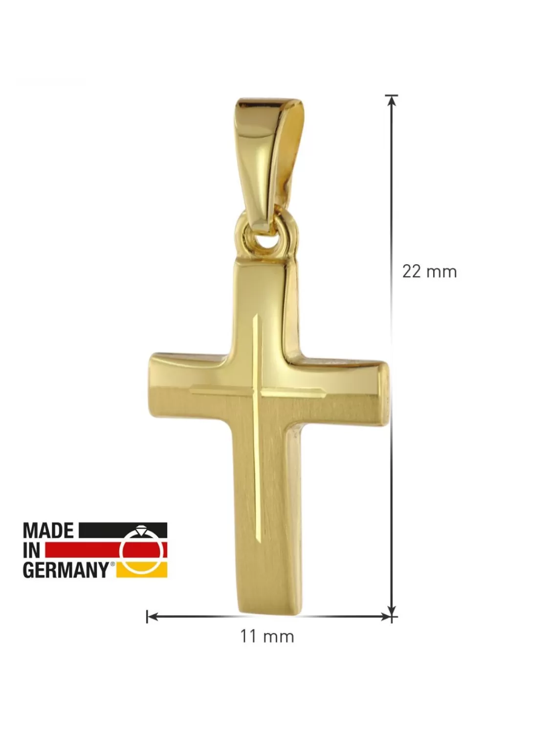 trendor Halskette Mit Kreuz Fur Kinder Gold 333/8 Karat | Kinderschmuck