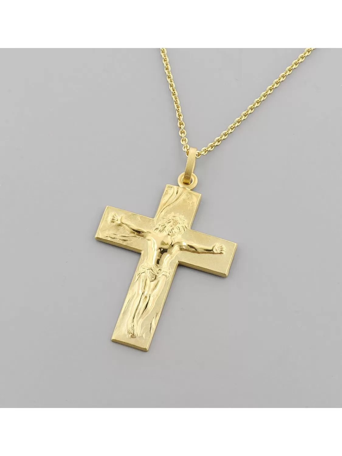 trendor Halskette Mit Kreuz Gold Auf Silber 925 Manner-Collier | Herrenschmuck
