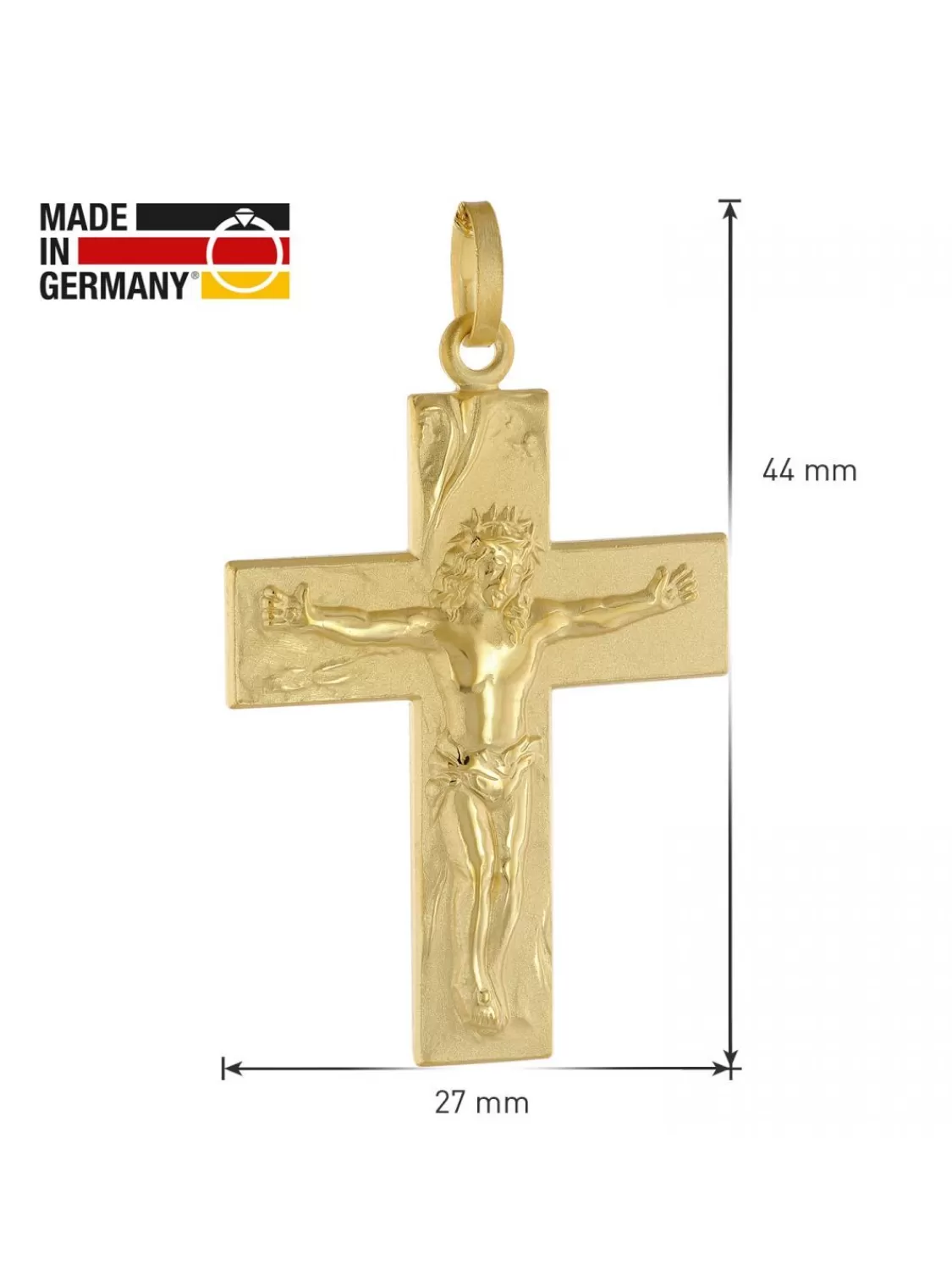 trendor Halskette Mit Kreuz Gold Auf Silber 925 Manner-Collier | Herrenschmuck