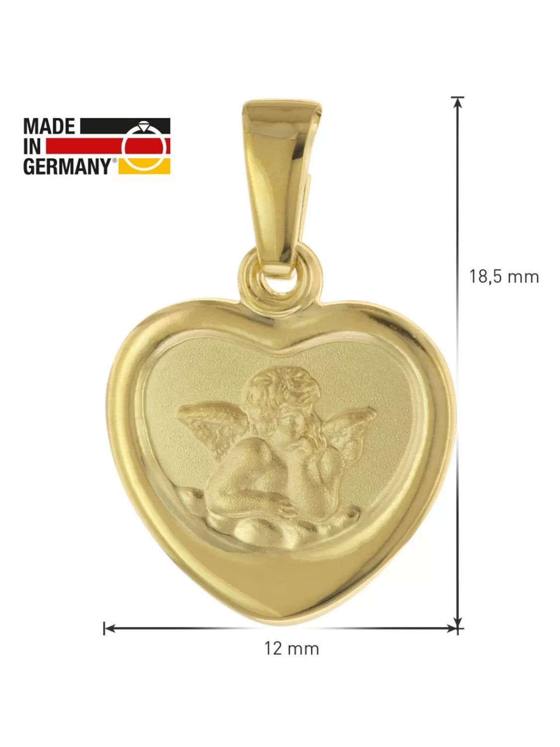trendor Halskette Mit Schutzengel Fur Madchen Gold Auf Silber 925 | Kinderschmuck