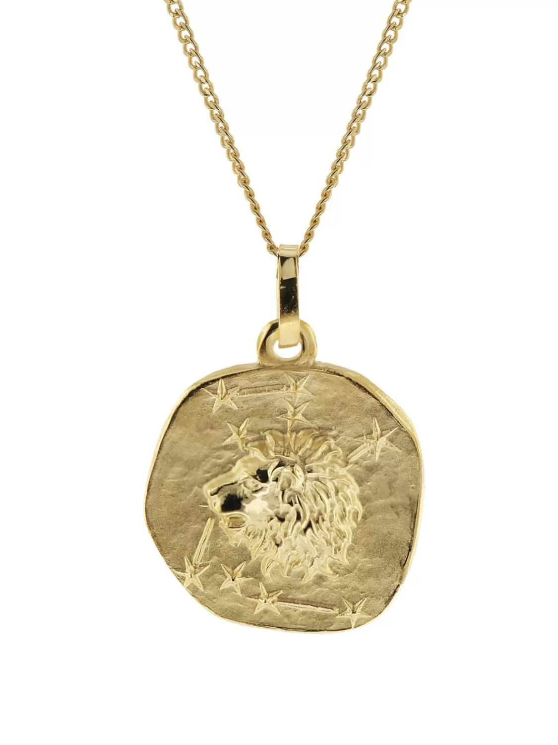trendor Halskette Mit Sternzeichen Lowe Gold 333/8K O 16 Mm | Herrenschmuck