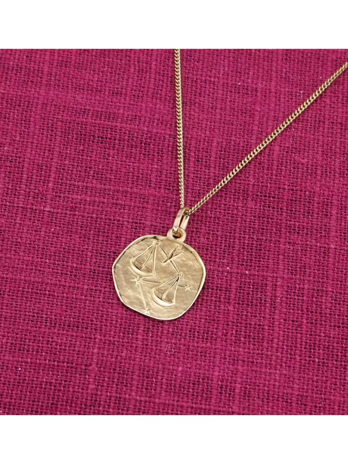 trendor Halskette Mit Sternzeichen Waage Gold 333/8K O 16 Mm | Herrenschmuck
