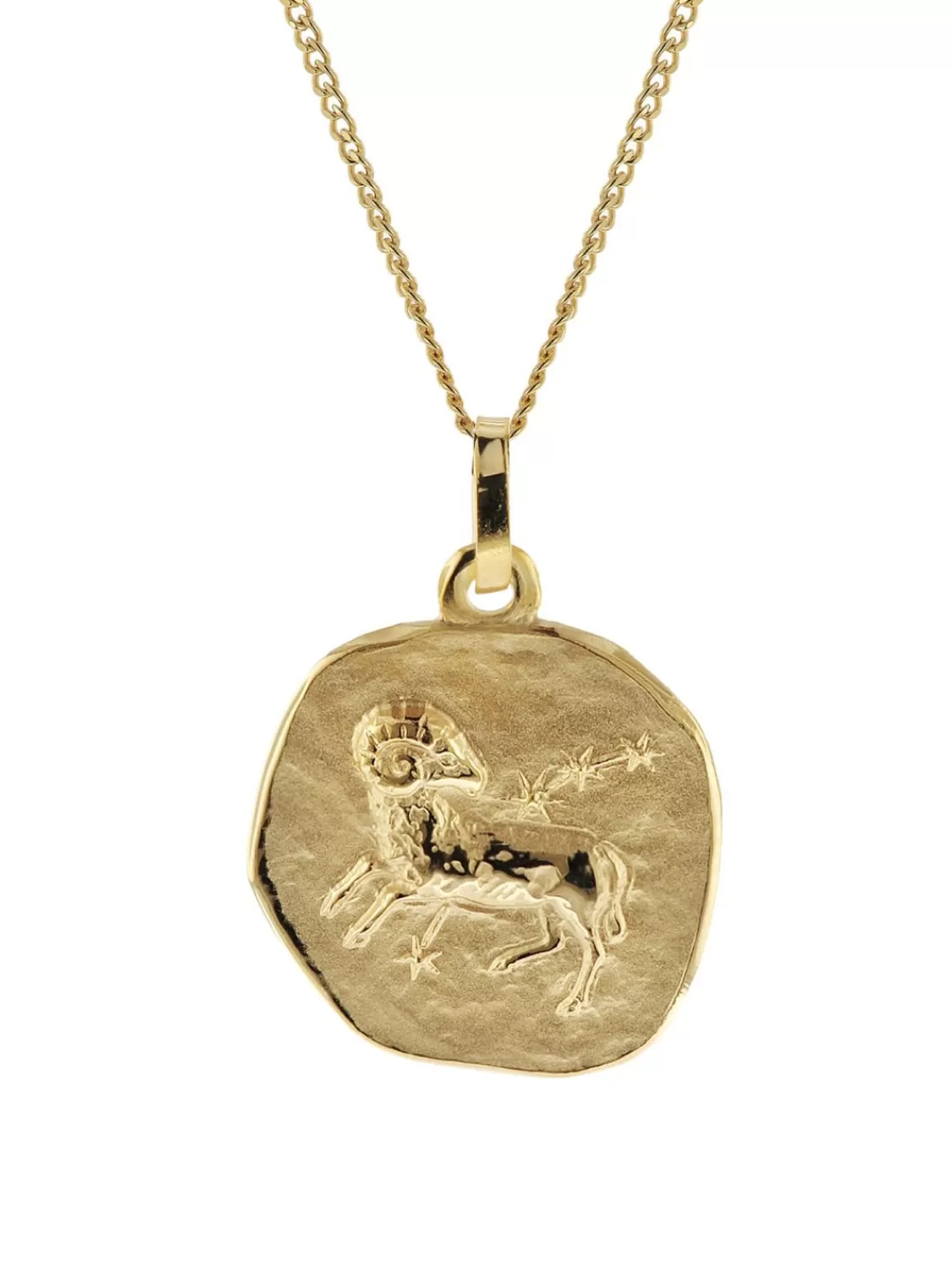 trendor Halskette Mit Sternzeichen Widder Gold 333/8K O 16 Mm | Herrenschmuck