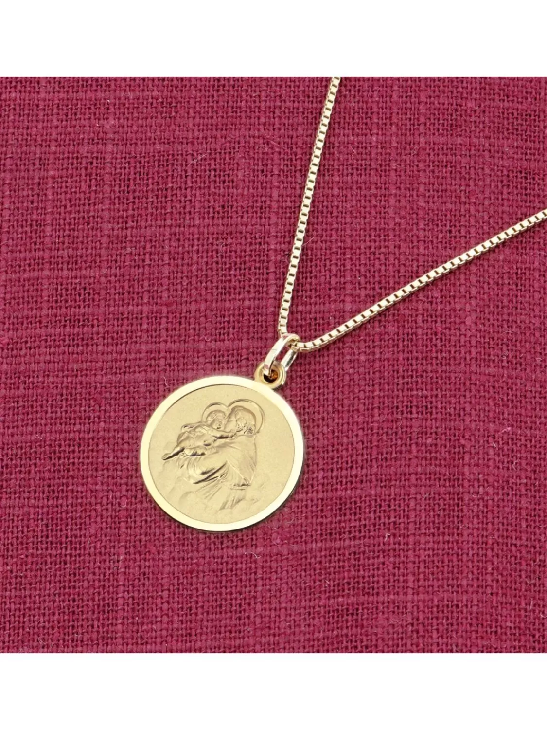 trendor Heiliger Antonius Anhanger Gold 333 An Goldplattierter Kette | Herrenschmuck