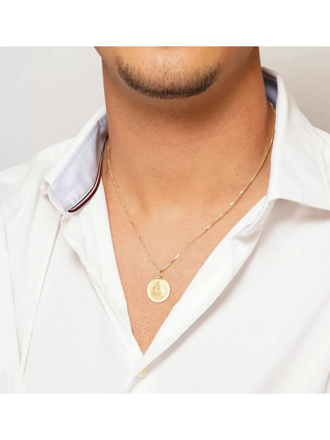trendor Heiliger Antonius Anhanger Gold 333 An Goldplattierter Kette | Herrenschmuck
