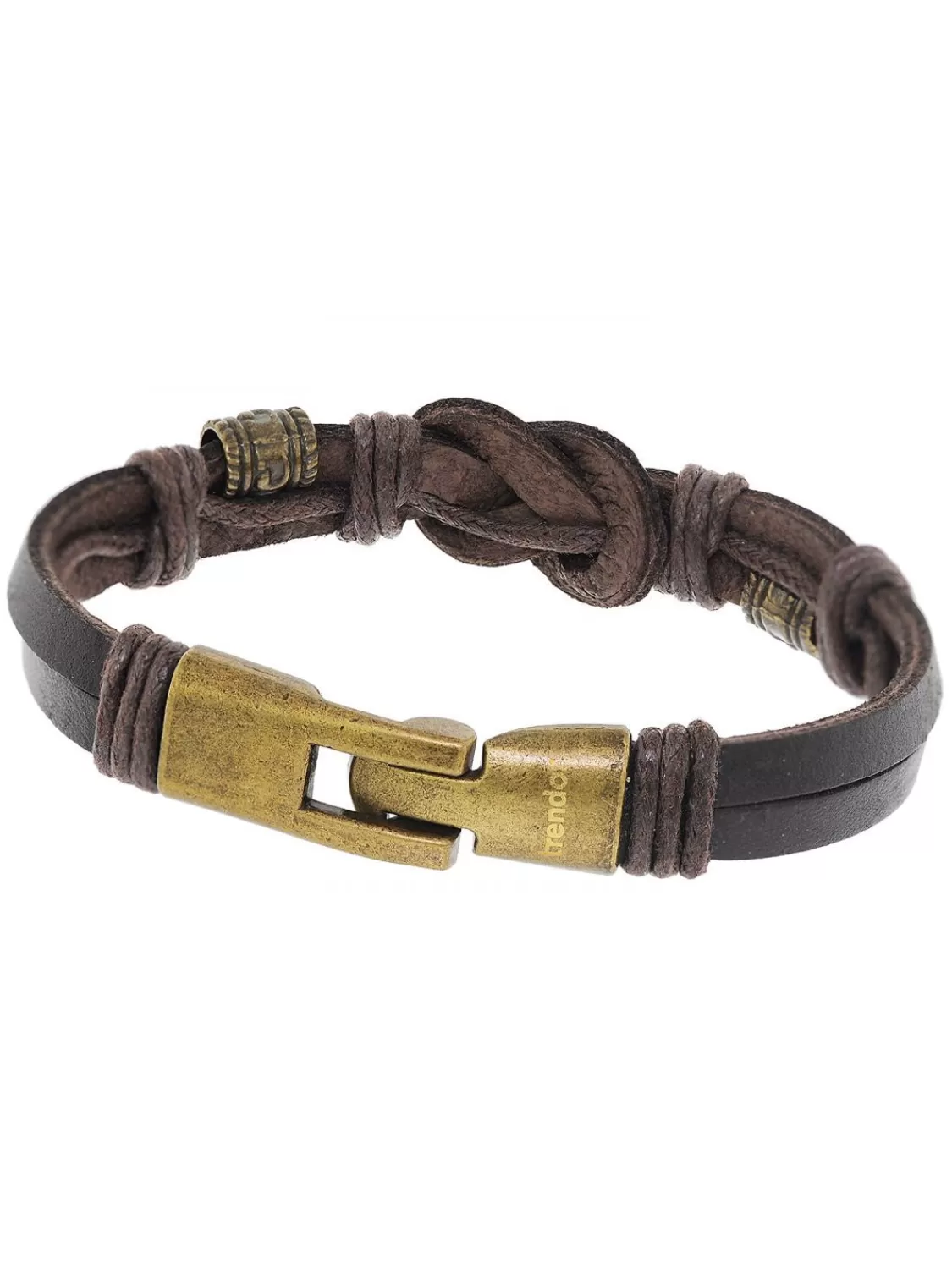 trendor Herren Leder-Armband Braun | Herrenschmuck