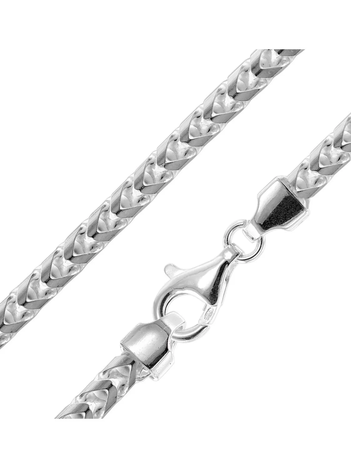 trendor Herren-Armband 925 Silber Fuchsschwanzkette Breite 5,1 Mm | Herrenschmuck