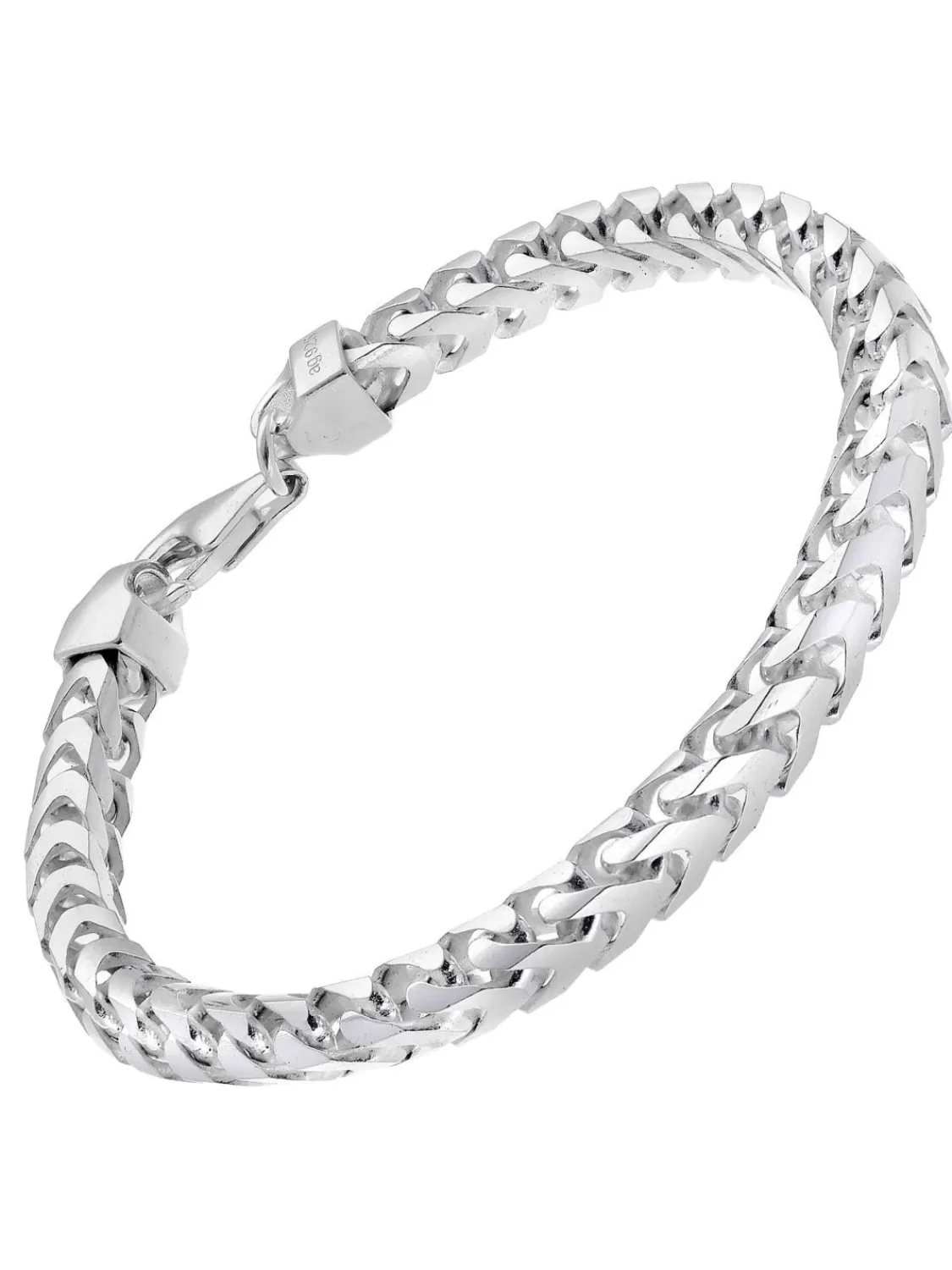 trendor Herren-Armband 925 Silber Fuchsschwanzkette Breite 5,6 Mm | Herrenschmuck