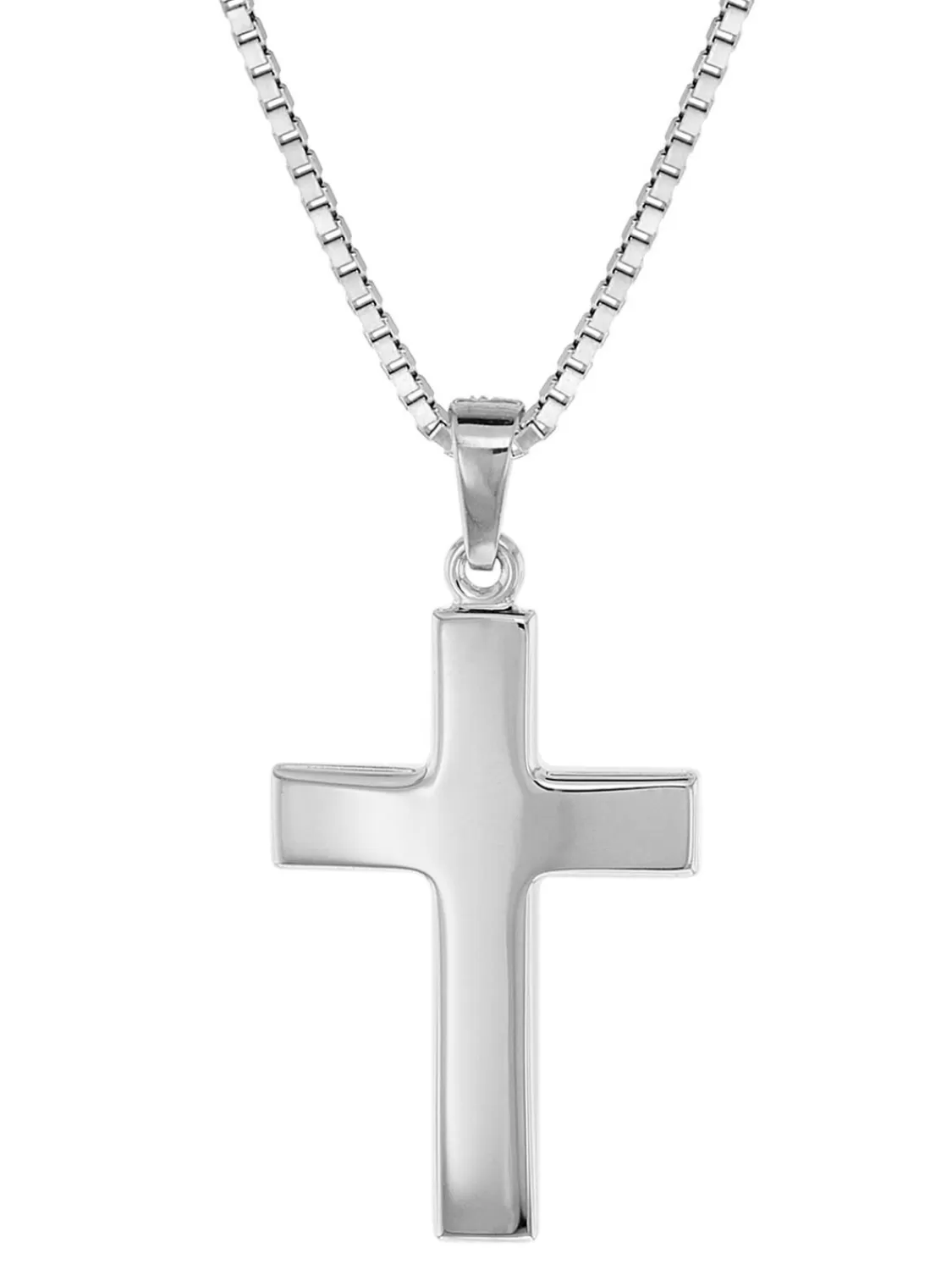 trendor Herren-Halskette Mit Kreuz 27 Mm Sterlingsilber 925 | Herrenschmuck