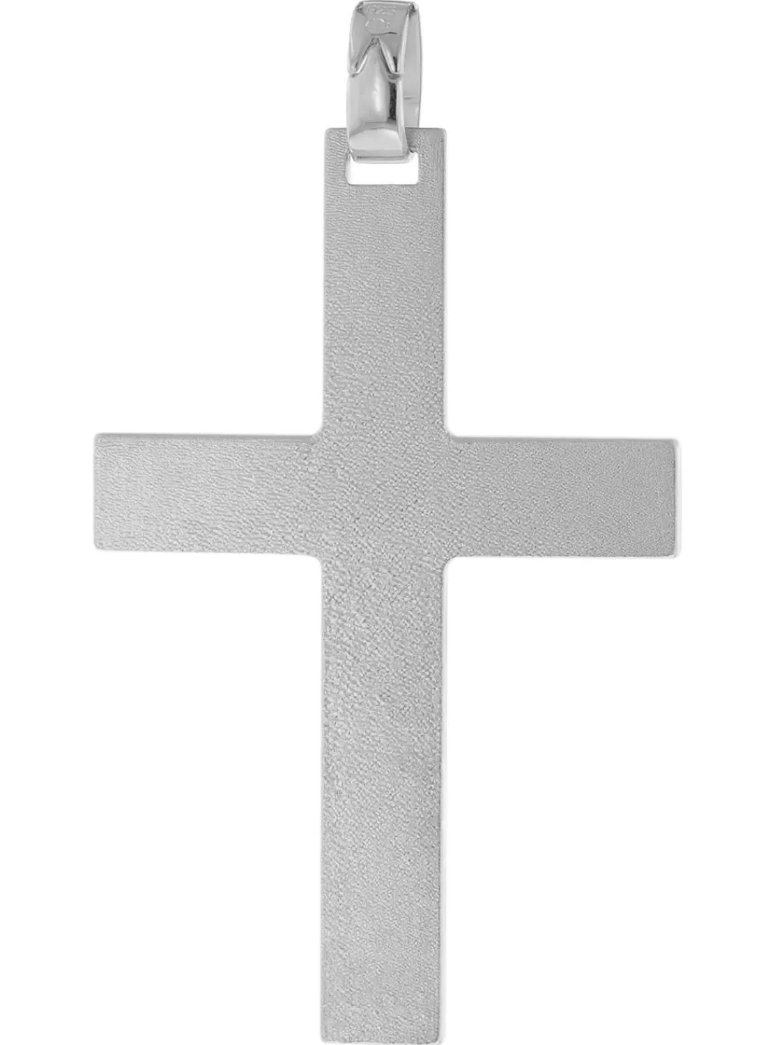 trendor Herren-Halskette Mit Kreuz 925 Silber Matt | Herrenschmuck