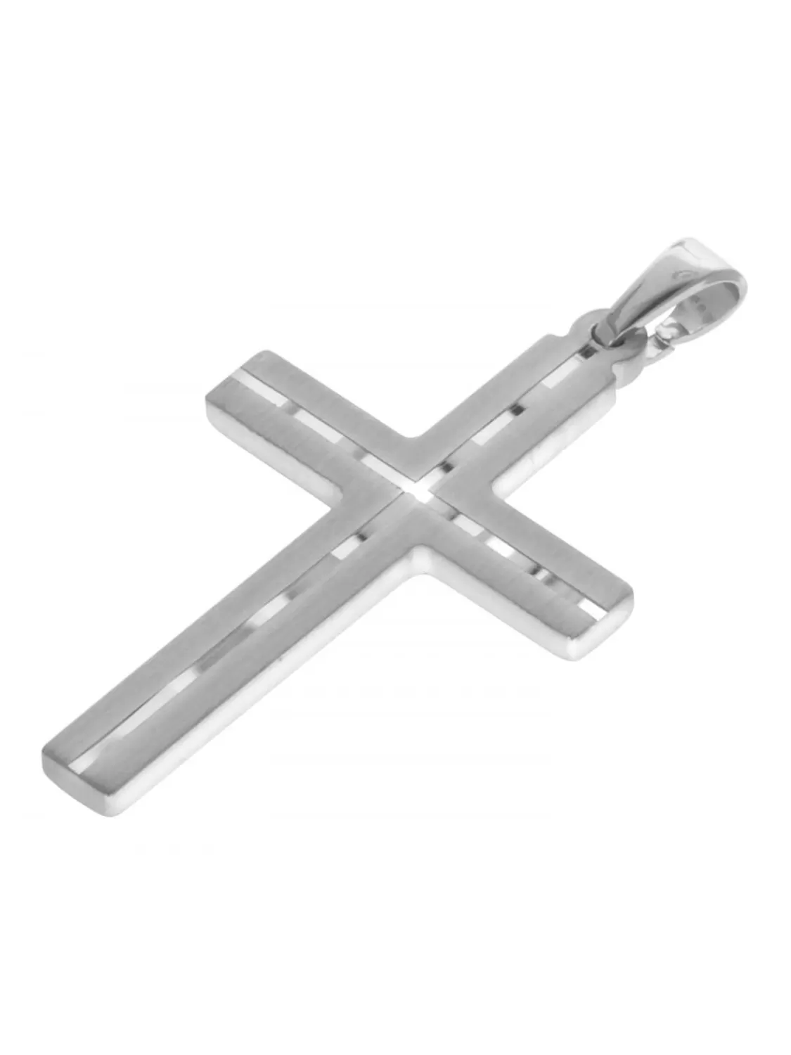 trendor Herren-Halskette Mit Kreuz-Anhanger 925 Silber | Herrenschmuck