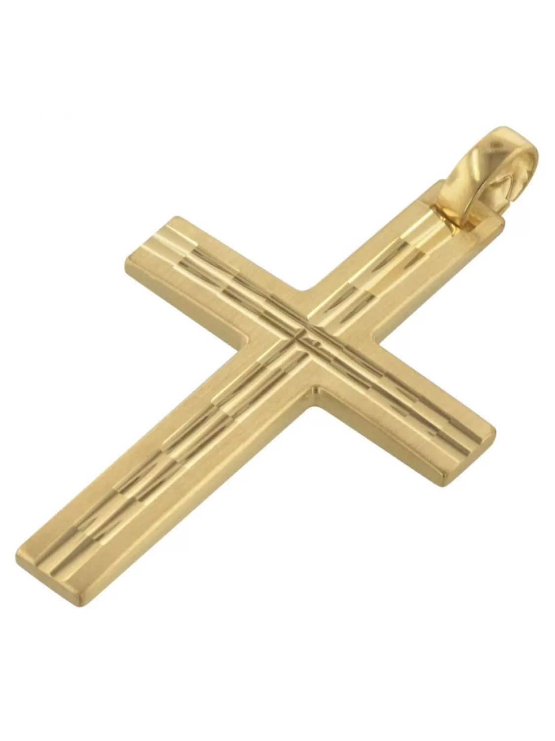 trendor Herren-Halskette Mit Kreuz-Anhanger Gold Auf Silber | Herrenschmuck