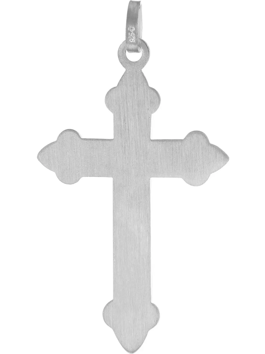 trendor Herren-Halskette Mit Orthodoxem Kreuz 35 Mm 925 Silber | Herrenschmuck