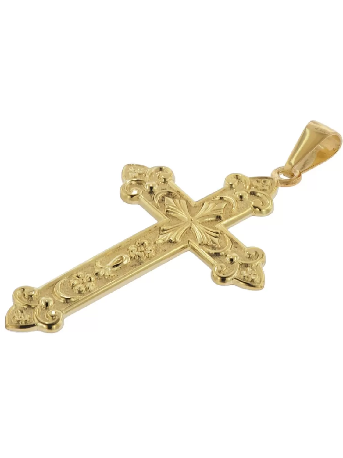 trendor Herren-Halskette Mit Orthodoxem Kreuz Gold Auf Silber 925 | Herrenschmuck