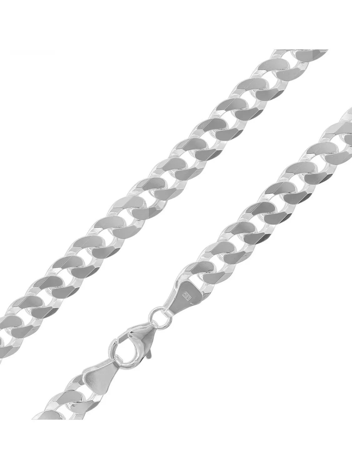 trendor Herren-Halskette Silber 925 Panzerkette Breite 7,8 Mm | Herrenschmuck