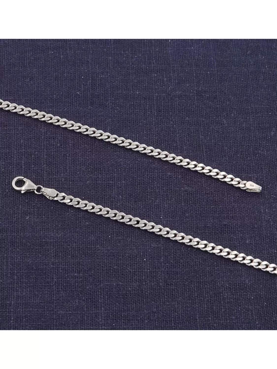 trendor Herren-Panzerkette 925 Silber Rhodiniert Halskette 4,1 Mm Breit | Herrenschmuck