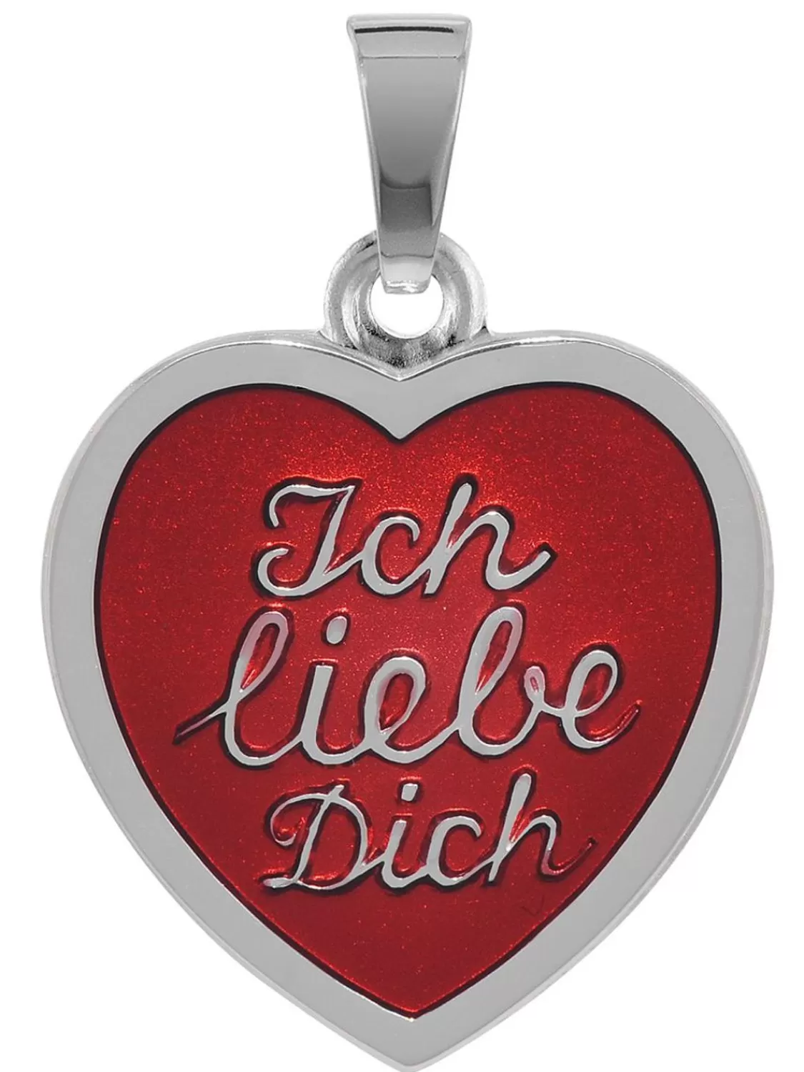 trendor Herz-Anhanger "Ich Liebe Dich" Silber 925 | Herrenschmuck