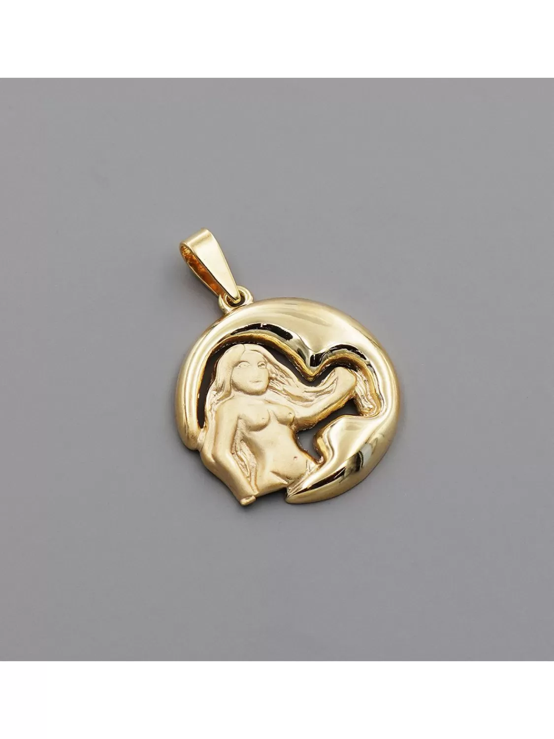 trendor Jungfrau Sternzeichen Anhanger Gold 333 (8 Karat) O 21 Mm | Herrenschmuck