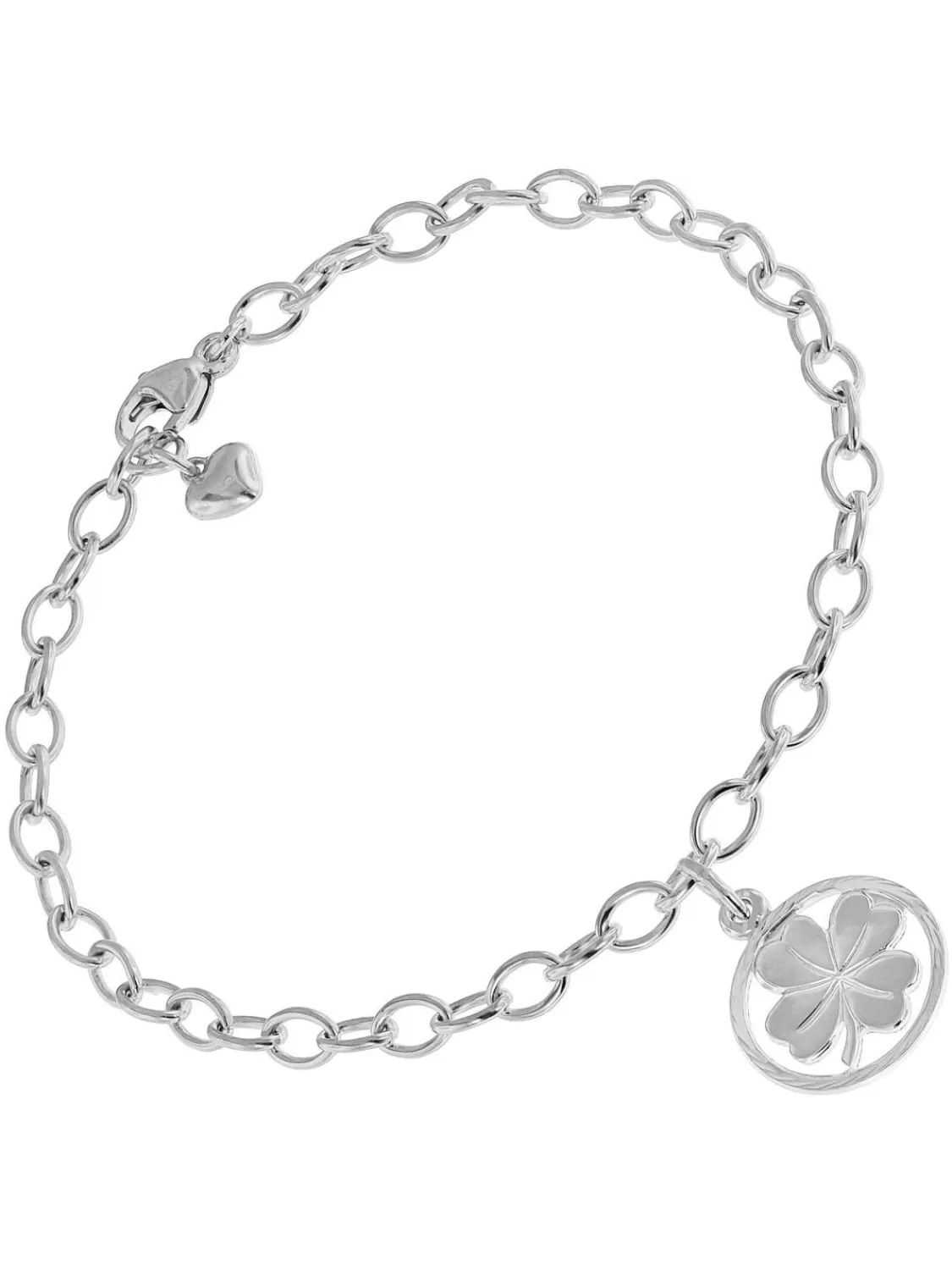 trendor Kinder-Armband Kleeblatt 925 Silber 18 Cm | Kinderschmuck