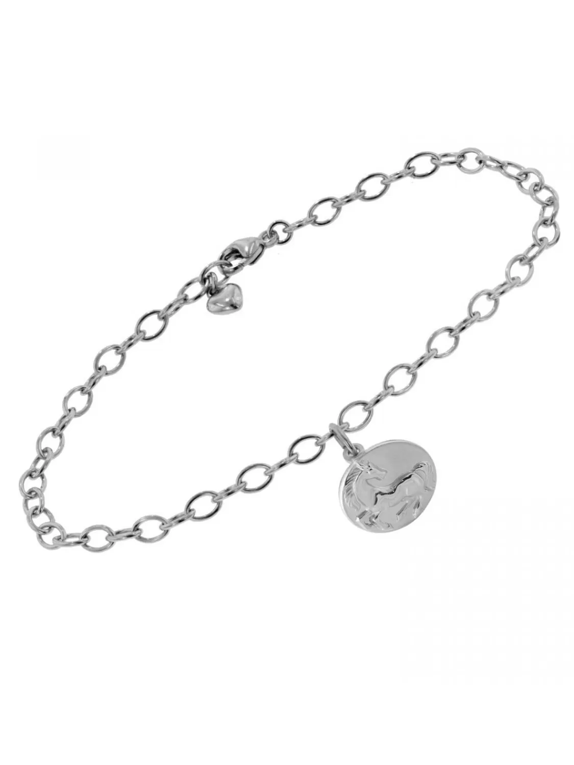 trendor Kinder-Armband Mit Pferde-Anhanger 925 Silber | Kinderschmuck