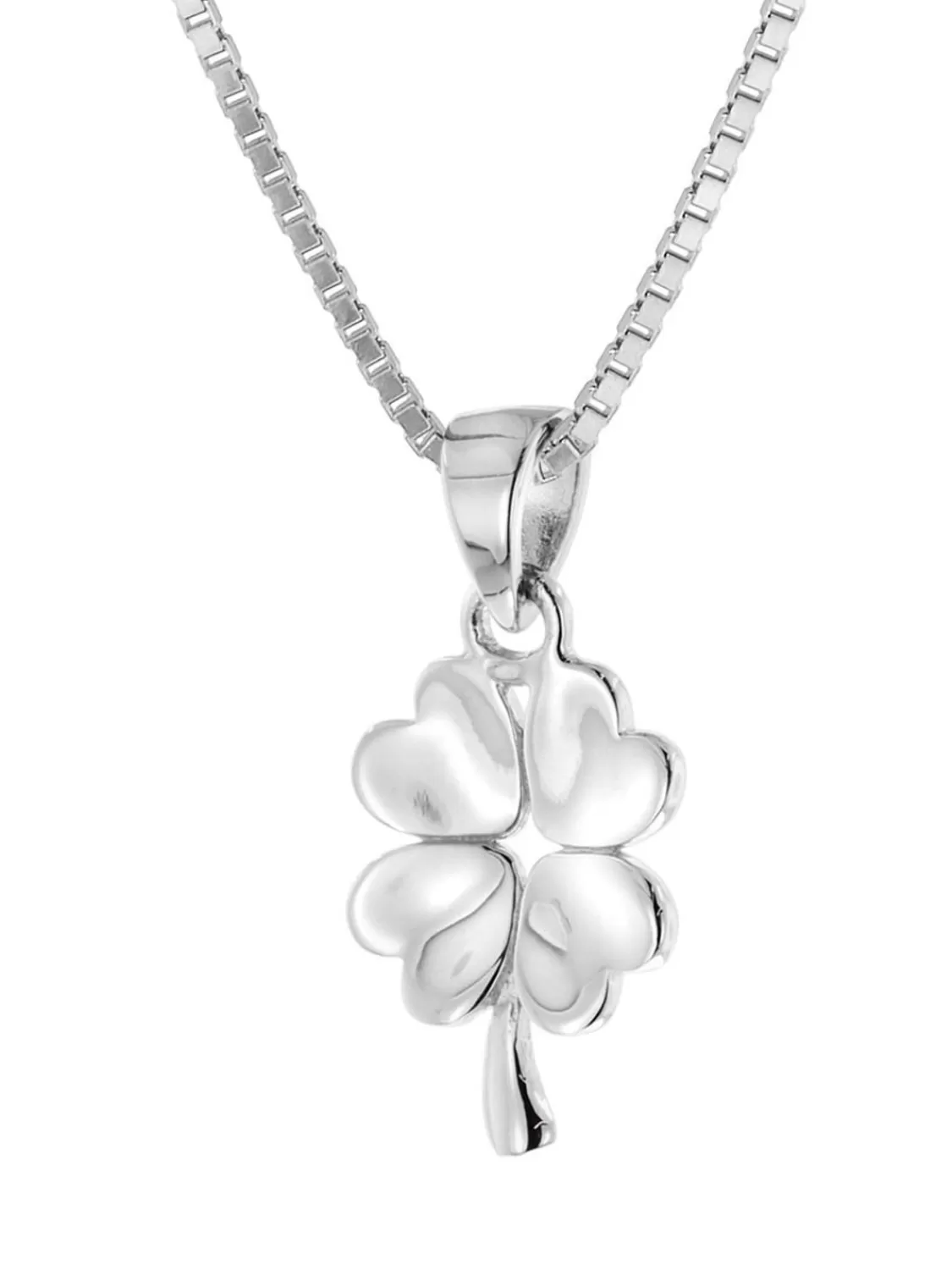 trendor Kinder-Halskette Silber 925 Collier Mit Glucksbringer | Kinderschmuck