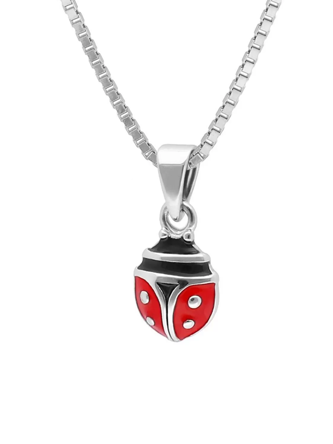 trendor Kinder-Halskette Silber 925 Collier Mit Gluckskafer | Kinderschmuck