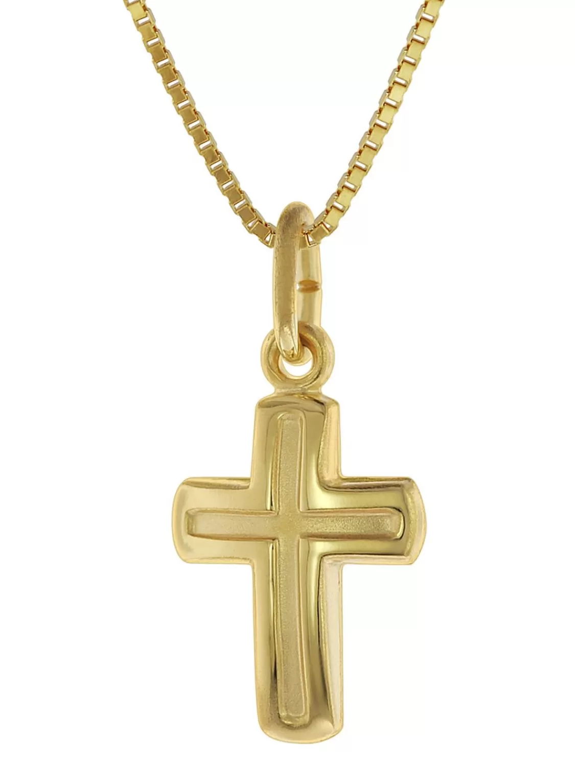 trendor Kinderkette Mit Kreuz-Anhanger Gold 333 / 8 Karat | Kinderschmuck