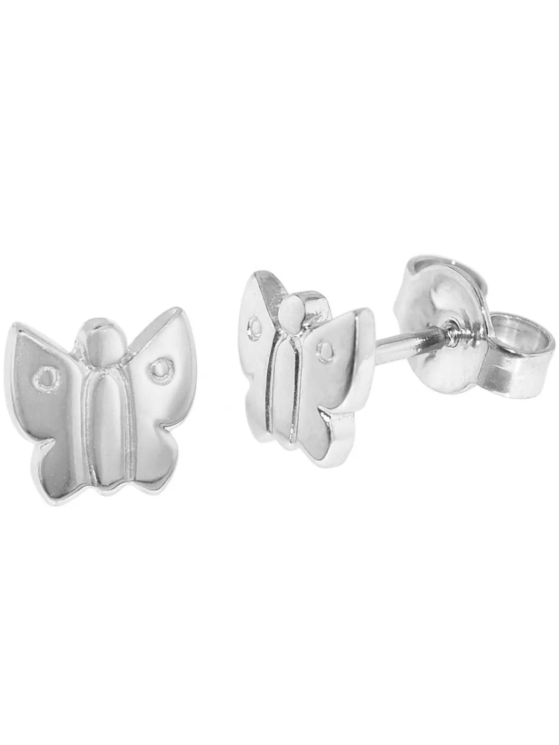 trendor Kinder-Ohrringe 925 Silber Schmetterling Ohrstecker | Kinderschmuck