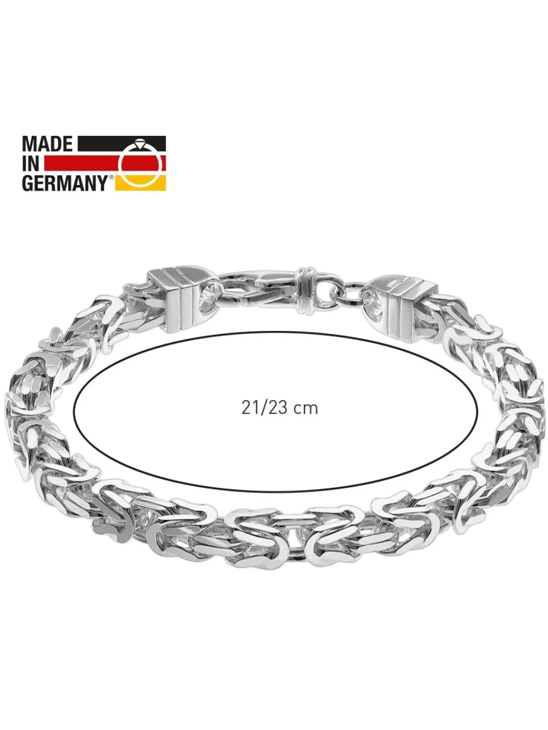 trendor Konigskette Armband Fur Manner 925 Silber 6 Mm Breit | Herrenschmuck