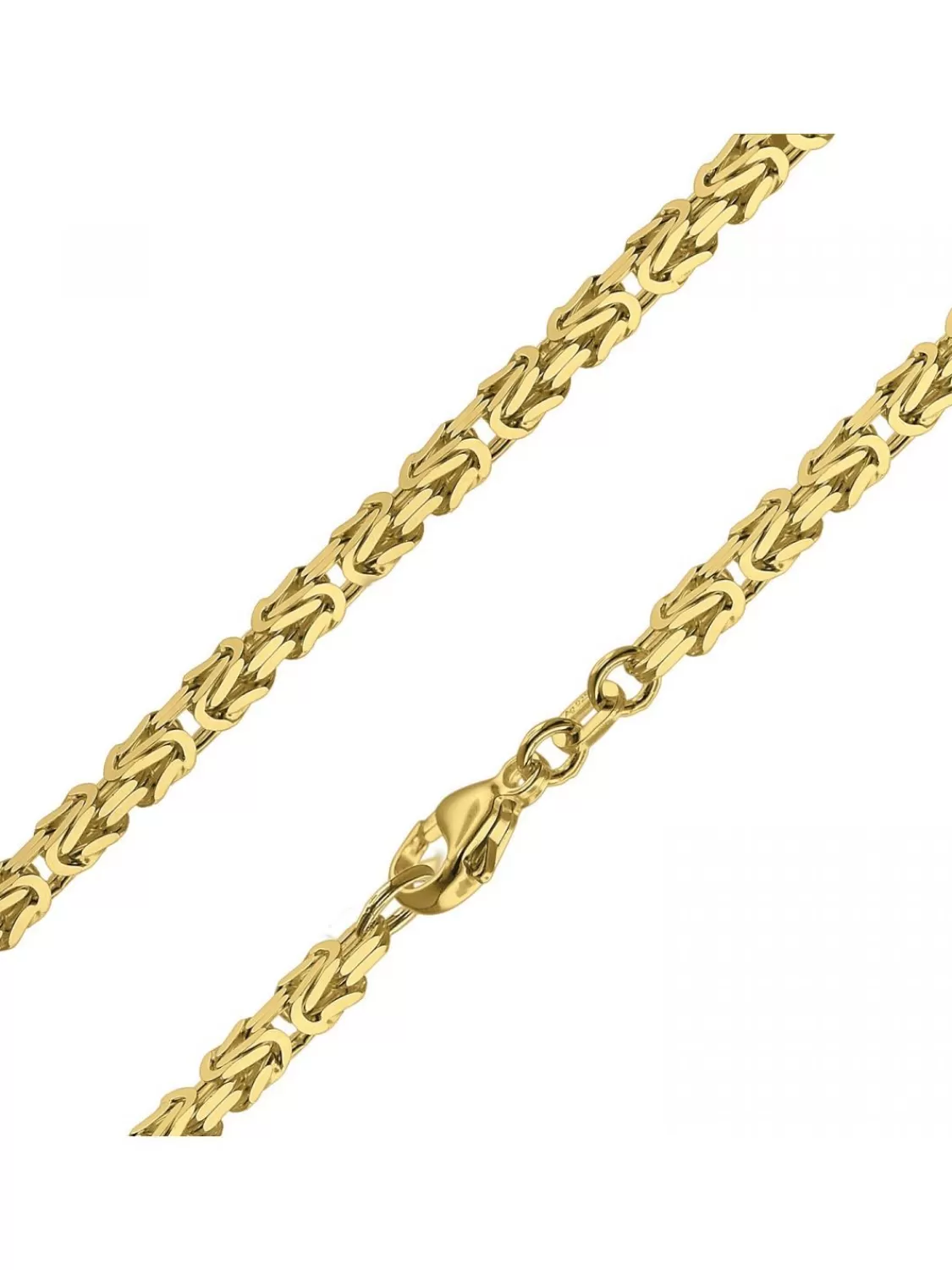 trendor Konigskette Collier Gold Auf 925 Silber 2,8 Mm Breite | Herrenschmuck