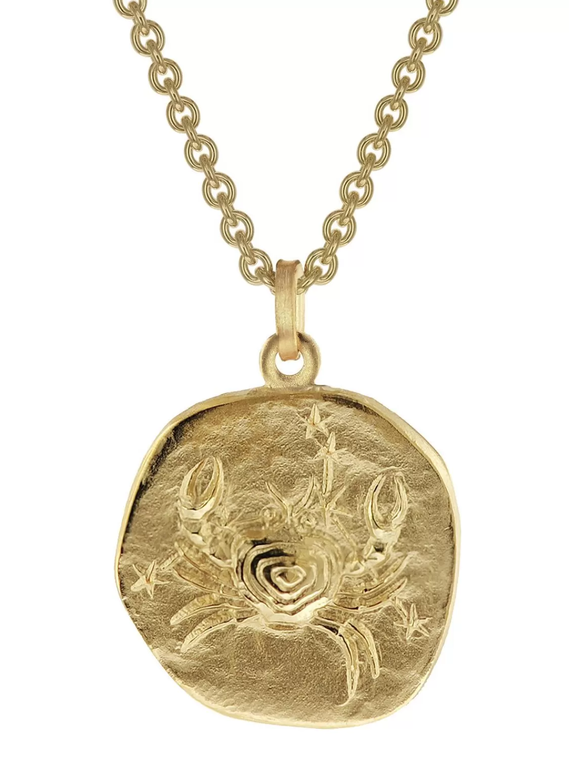 trendor Krebs Sternzeichen O 20 Mm Herren-Halskette Gold Auf Silber | Herrenschmuck