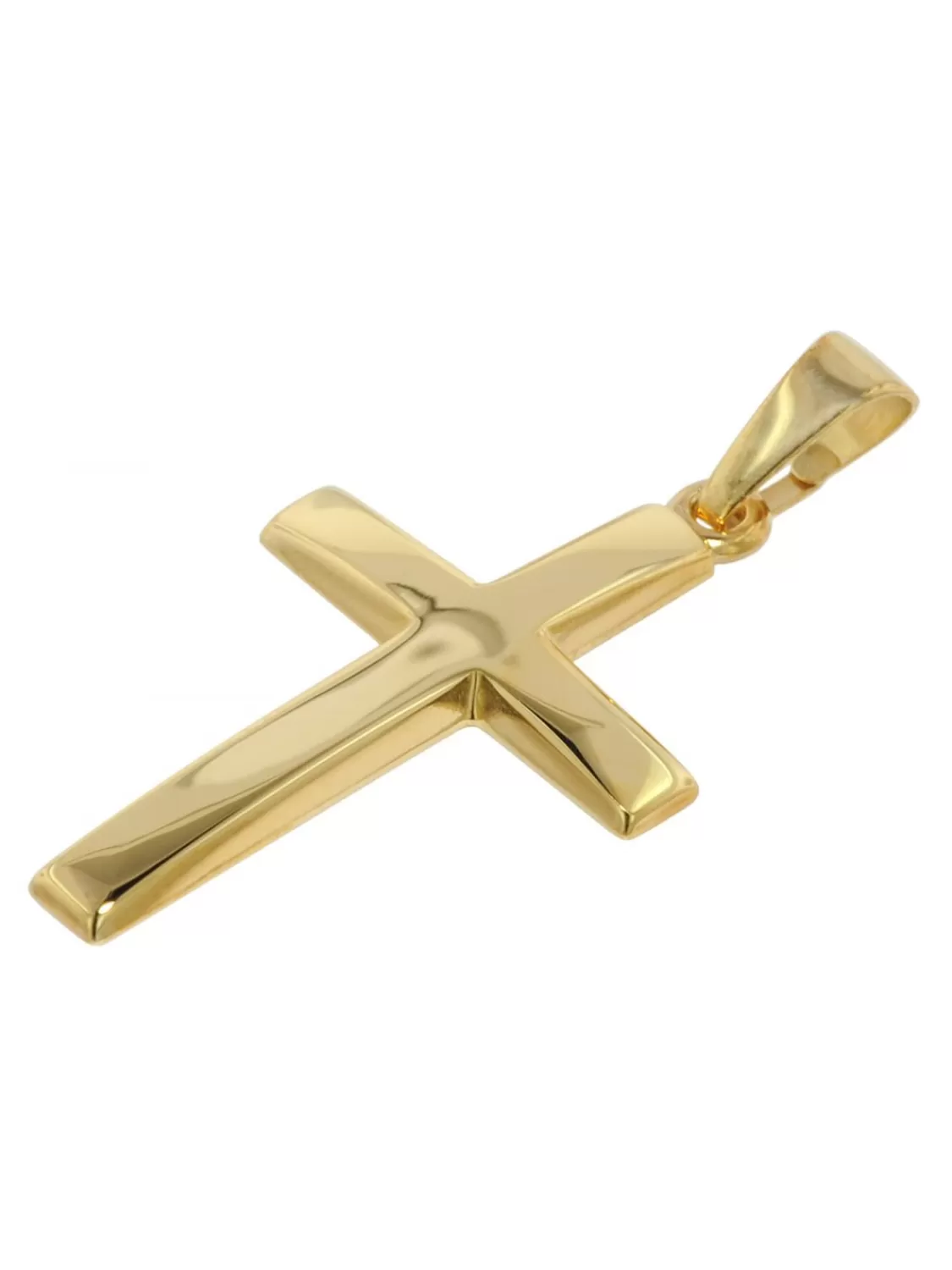 trendor Kreuz 21 Mm Gold 585 Mit Goldplattierter Silberkette Fur Frauen | Damenschmuck