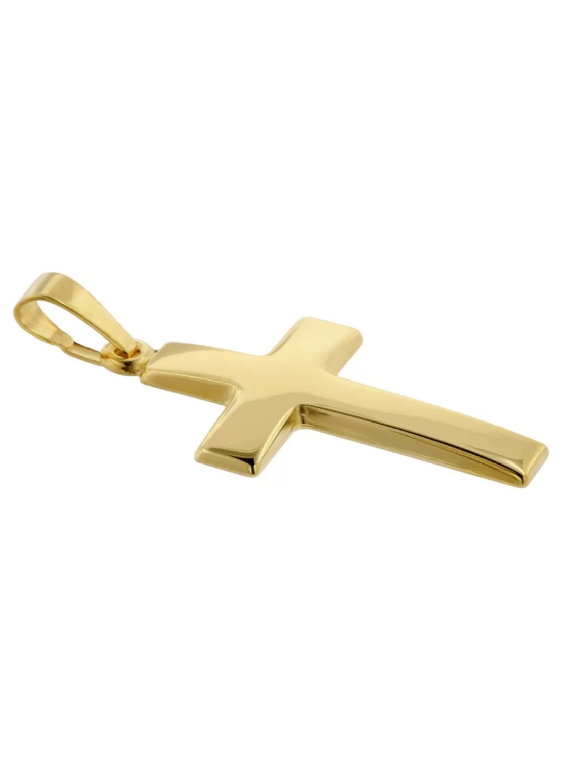trendor Kreuz Anhanger Fur Damen Und Herren 585 Gold 21 Mm | Herrenschmuck