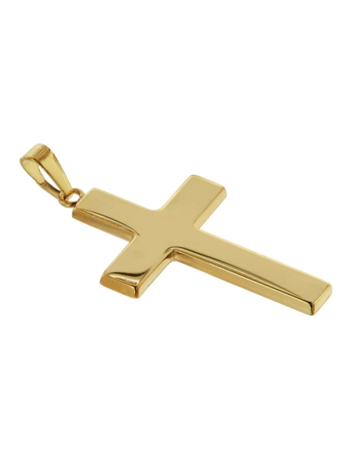 trendor Kreuz Anhanger Fur Manner 585 Gold 27 Mm | Herrenschmuck