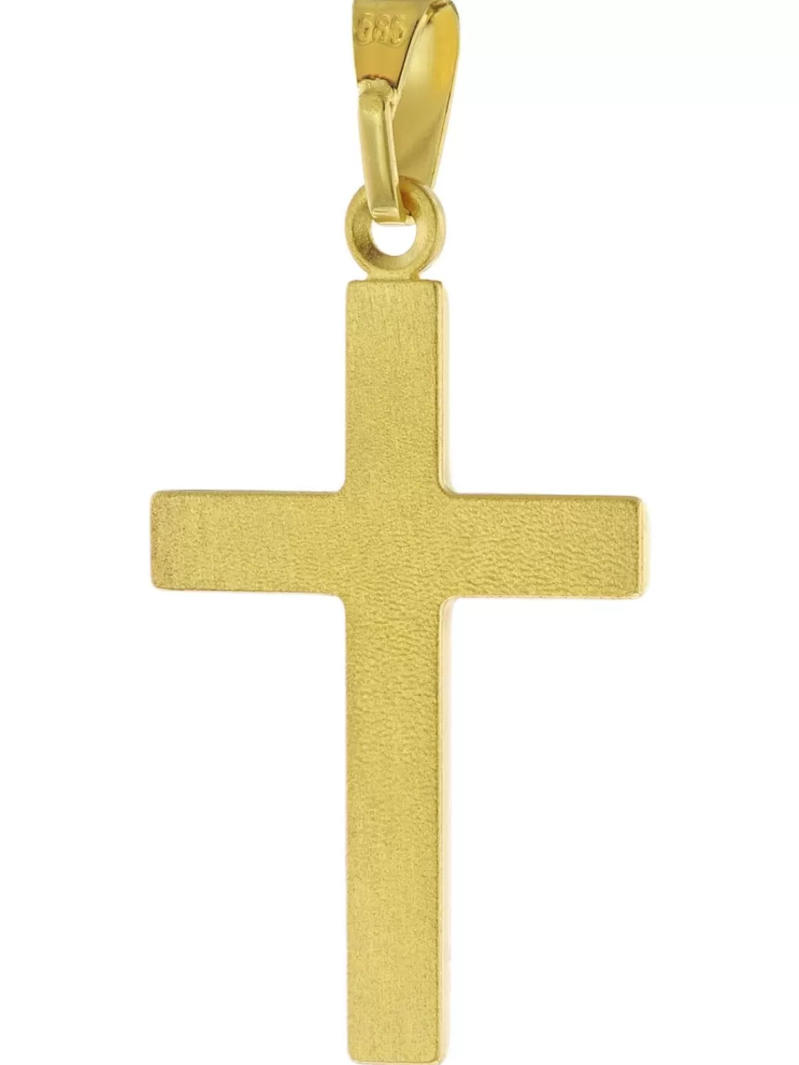 trendor Kreuz Fur Damen Und Herren Gold 585 Mit Vergoldeter Silberkette | Herrenschmuck