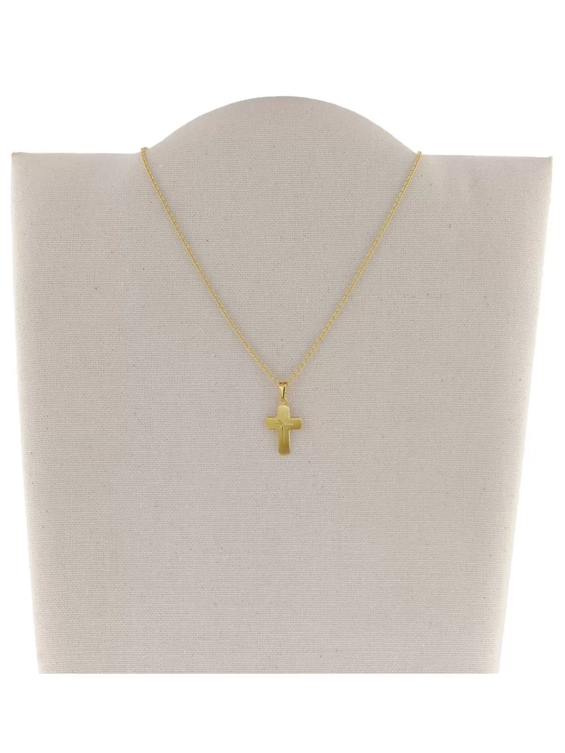 trendor Kreuz Fur Kinder Gold 333 Mit Goldplattierter Silberkette | Kinderschmuck