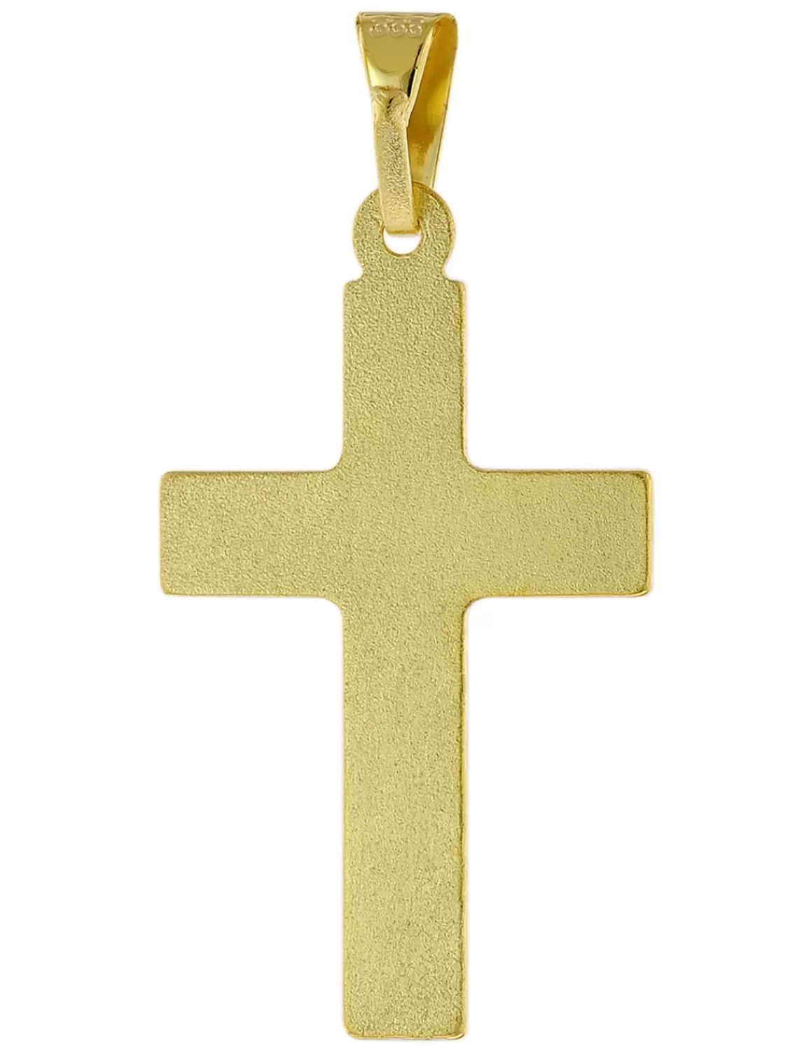 trendor Kreuz Gold 333 / 8K Mit Goldplattierter Silberkette | Damenschmuck