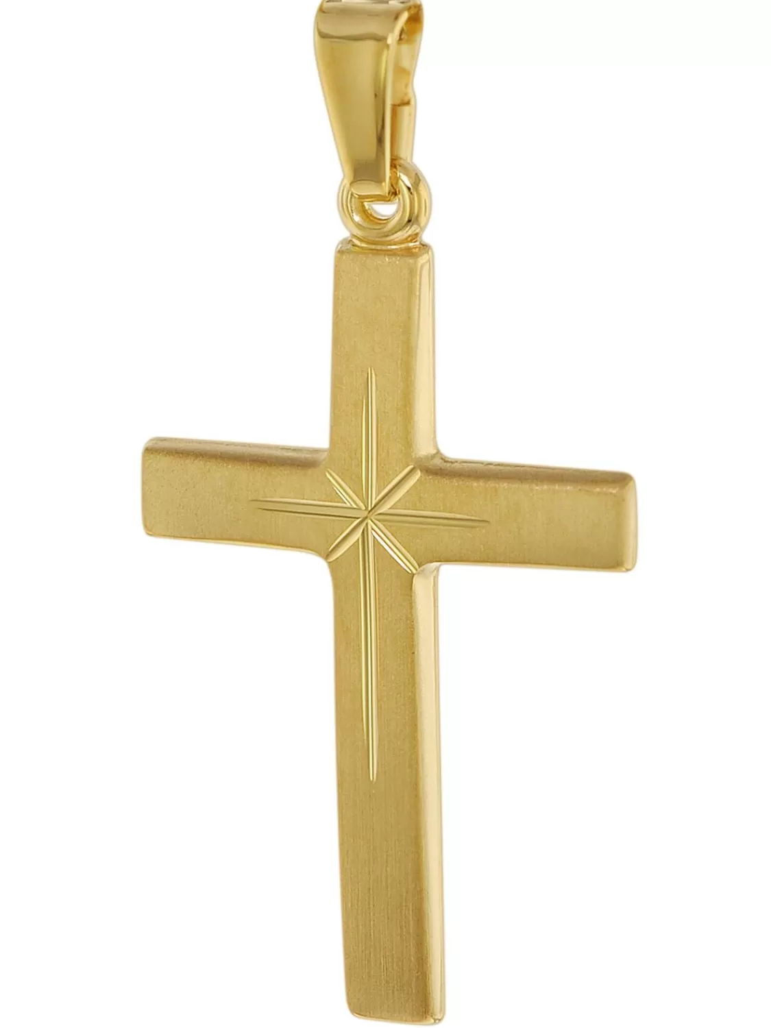 trendor Kreuz-Anhanger 24 Mm 750 Gold/18 Karat | Herrenschmuck