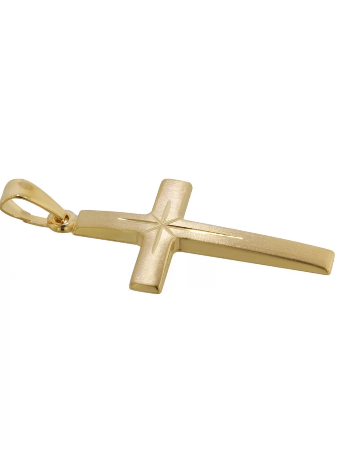 trendor Kreuz-Anhanger 24 Mm 750 Gold/18 Karat | Herrenschmuck