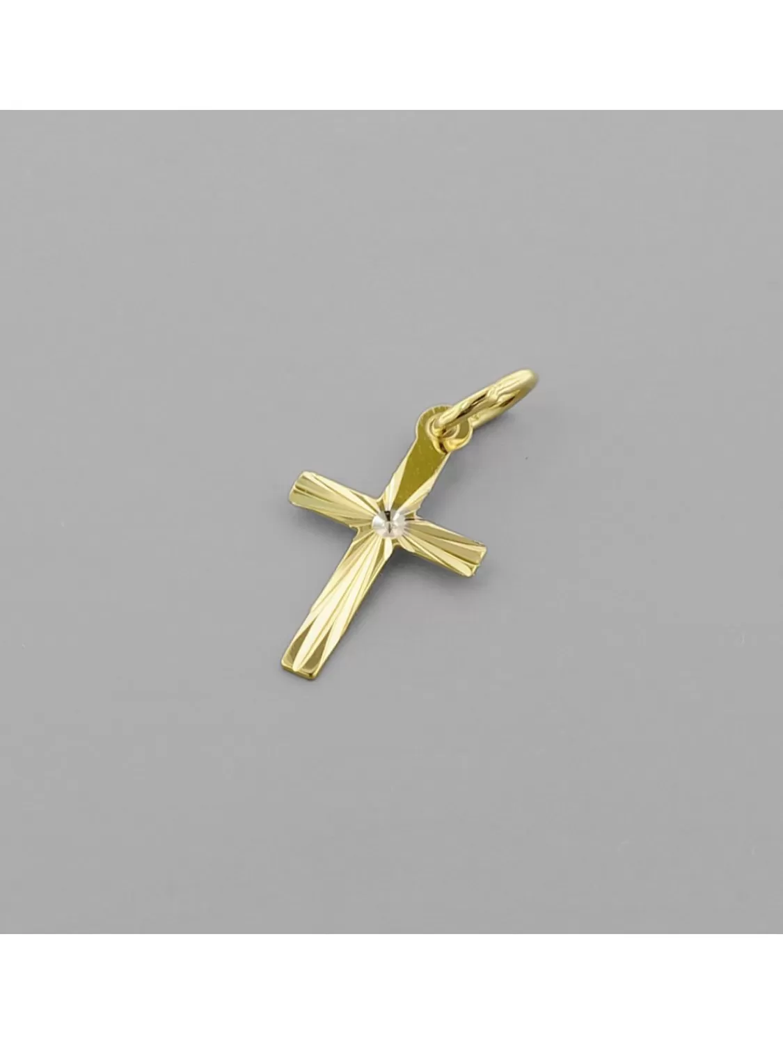 trendor Kreuz-Anhanger Fur Kinder Gold 585 Mit Vergoldeter Silberkette | Kinderschmuck