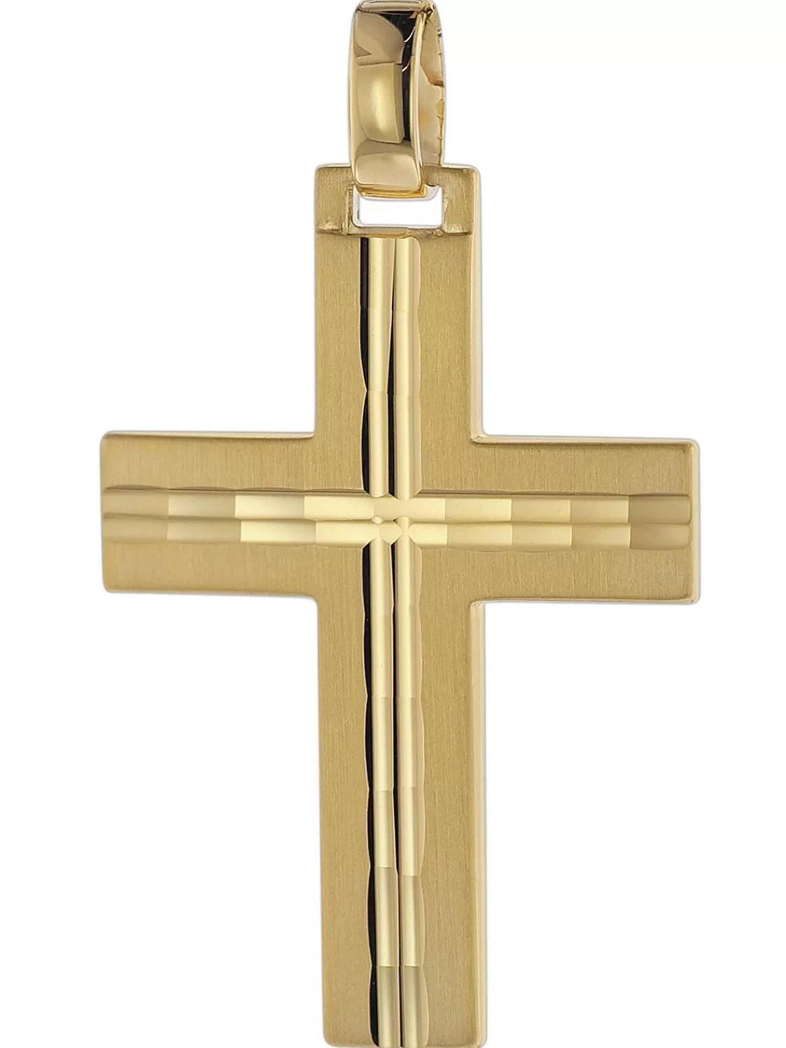 trendor Kreuz-Anhanger Fur Manner 585 Gold 32 Mm | Herrenschmuck