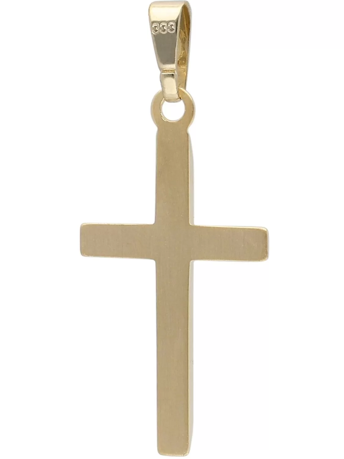 trendor Kreuz-Anhanger Gold 333/8K Mit Vergoldeter Silberkette | Herrenschmuck