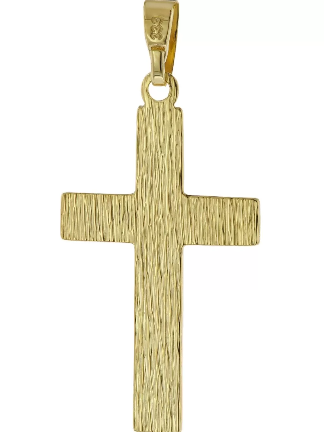 trendor Kreuz-Anhanger Gold 333 / 8K Mit Goldplattierter Silberkette | Herrenschmuck