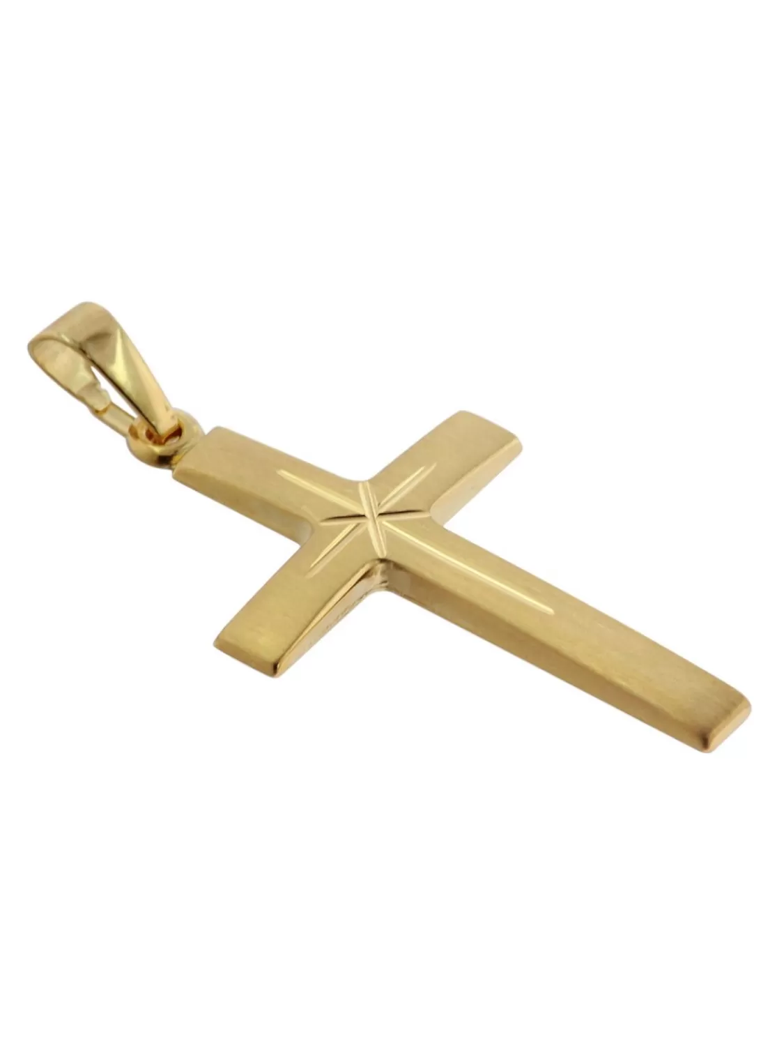 trendor Kreuz-Anhanger Gold 585 (14 Karat) 24 Mm | Herrenschmuck