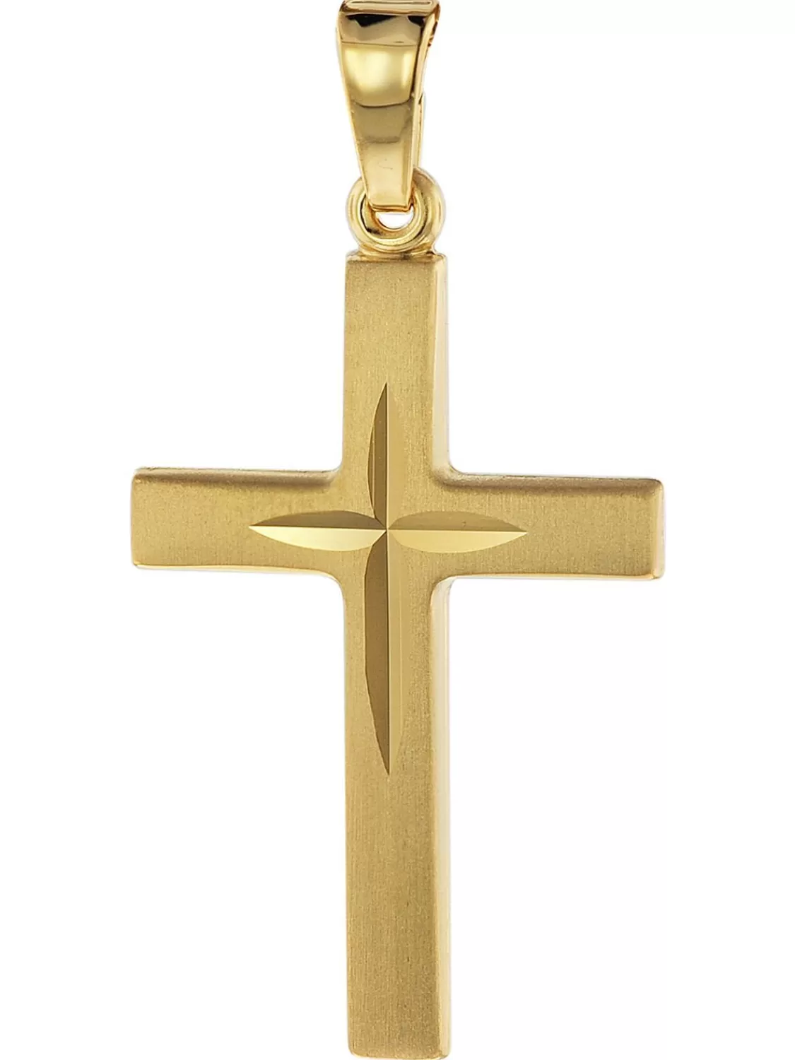 trendor Kreuz-Anhanger Gold 750 (18 Karat) 24 Mm | Herrenschmuck