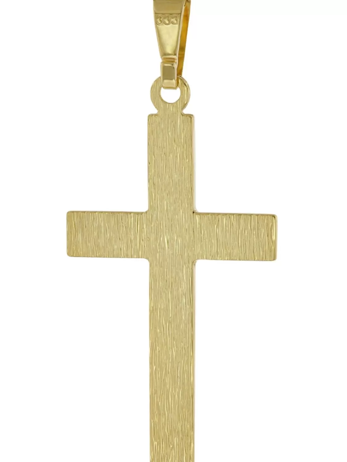 trendor Kruzifix-Anhanger Gold 333 / 8K Mit Goldplattierter Herren-Kette | Herrenschmuck